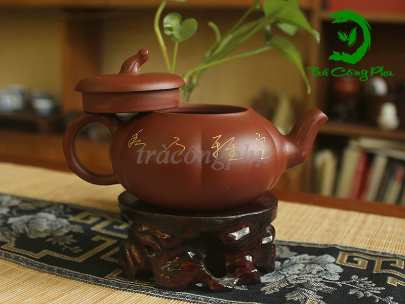 Ấm Tử Sa Quả Bí Bạch Lan - ATS1197